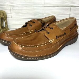 Nunn Bush Men’s Boat Confort Shoes Size 10 Brown